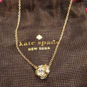Kate Spade clear gold Lady Marmalade necklace